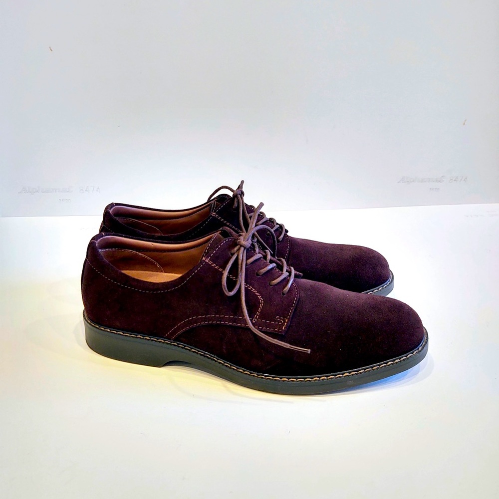 [G.H. Bass & Co.] Men’s 11.5 Brown Suede Tie Shoes - Picture 7 of 7